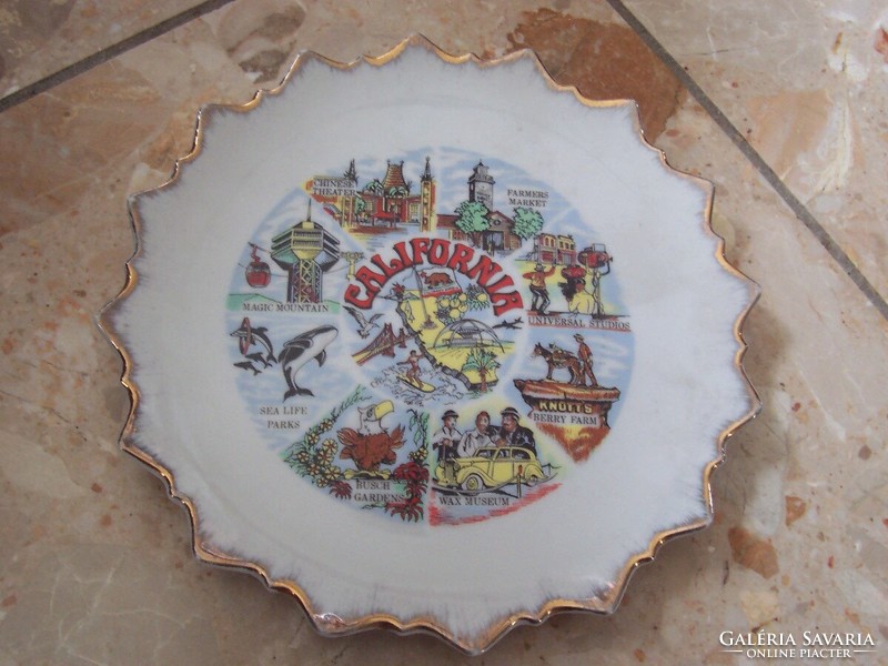 California retro decorative plate