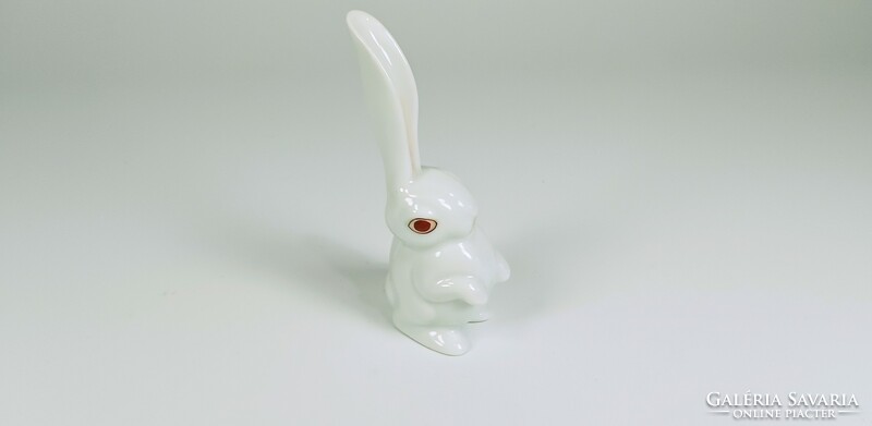 Herend, white rabbit bunny, hand-painted porcelain figure, flawless! (B158)