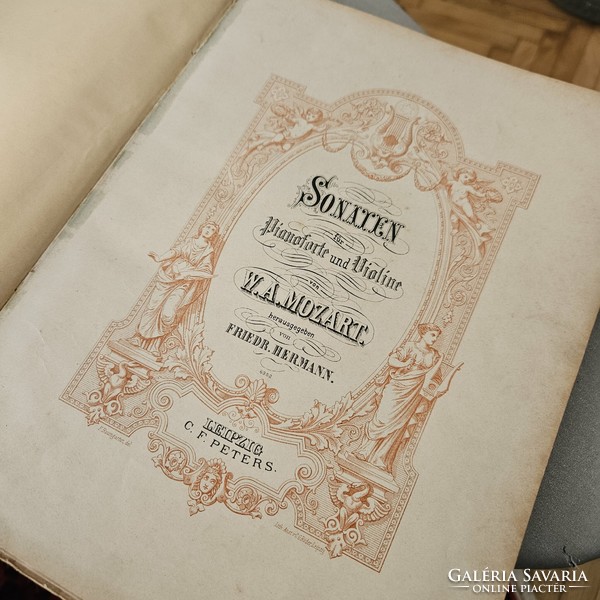 Antique Mozart sonatas piano part book for sale