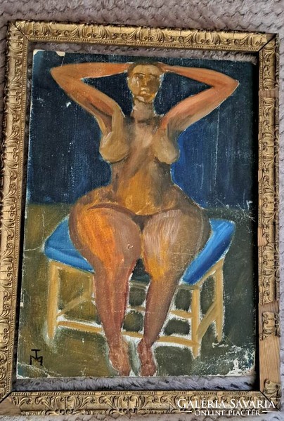 XX. No. Hungarian painter: female nude