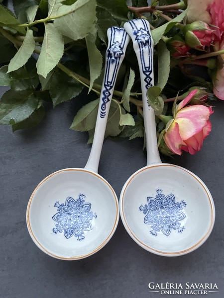 Antique porcelain and earthenware ladles