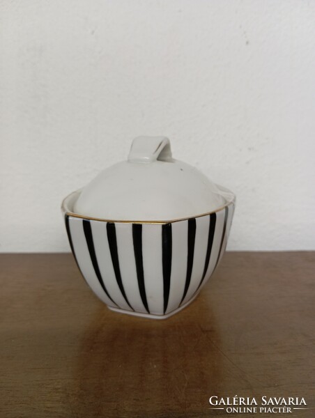 Retro Hungarian Ravenclaw porcelain. Black and white