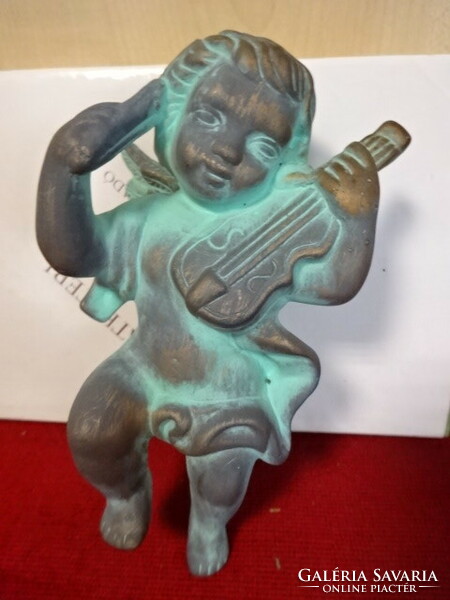 Antique ceramic angel from the 1930s. The height of the small spike is 15 cm. Jokai.