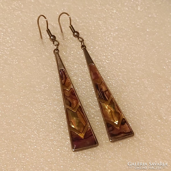 Beautiful abalone long earrings