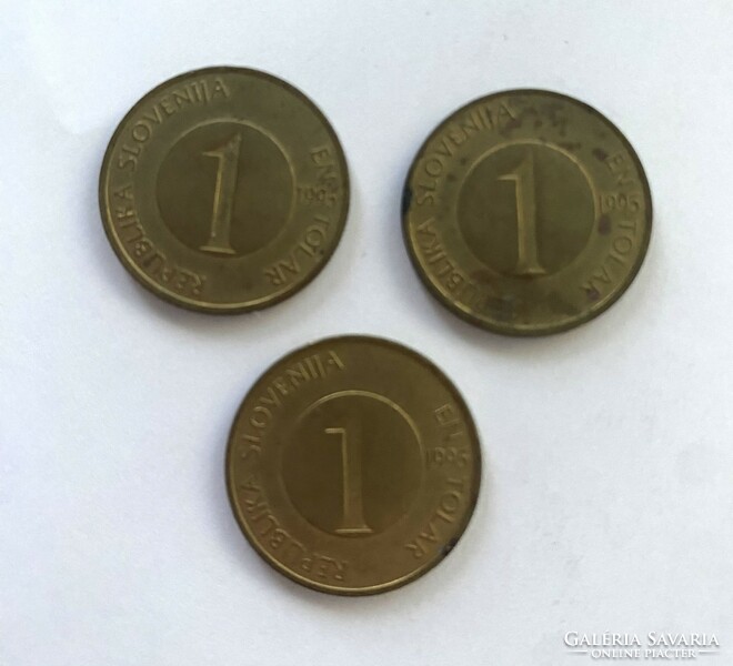 1 Tolar Slovenia 1 tolar 1995 (3 pieces)