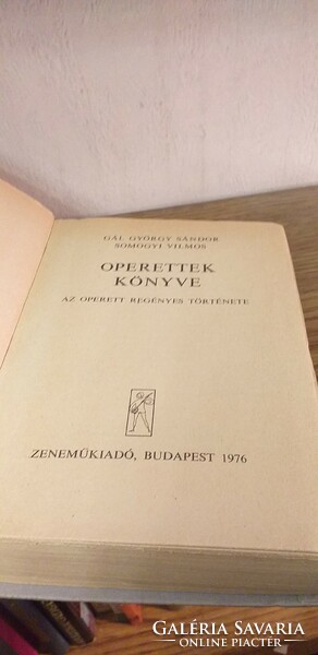 Book of operettas by Sándor Gál György, Vilmos Somogyi