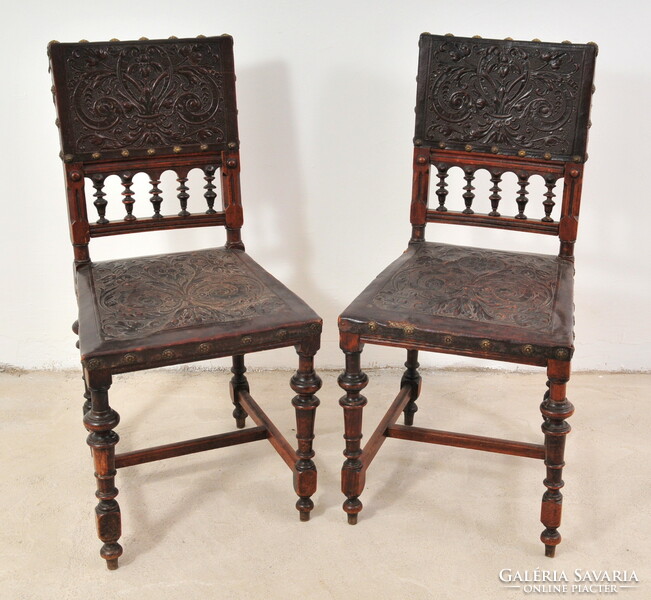 6 Pcs. German Neo-Renaissance chair, c. 1890.