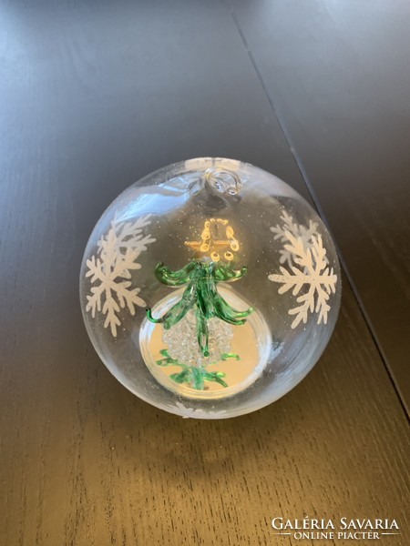 Ledes German Christmas tree decoration Christmas large glass ball decoration Christmas tree in its own box