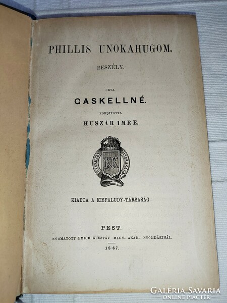 Gaskellné - Phillis unokahúgom - 1867