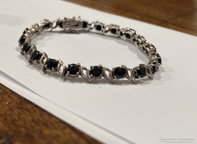 Silver tennis bracelet