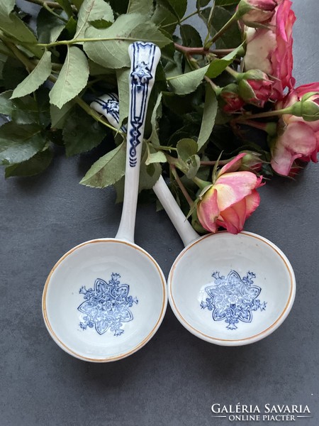 Antique porcelain and earthenware ladles