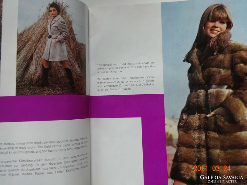 Retro brochure: tannimpex fur fashion - in English and German