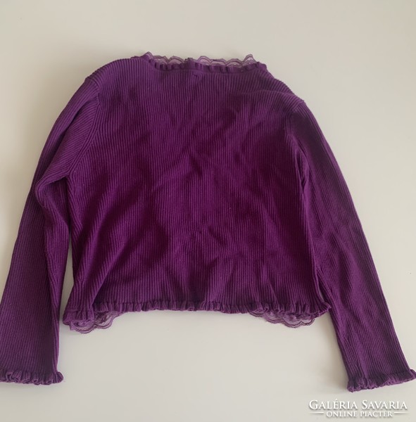 Knitted mauve soya concept bolero top cardigan vest size s m l