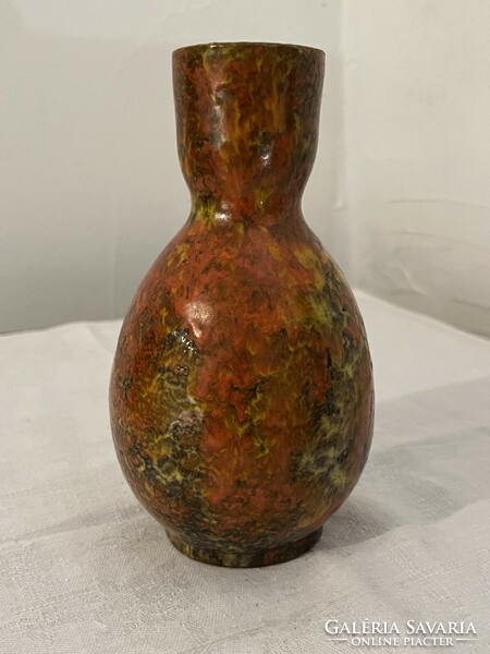 Retro Hódmezövàsàrhelyi red ceramic vase