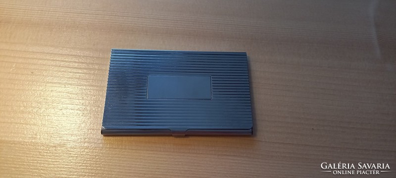 Business card holder, metal, silver color