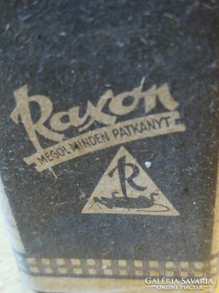 Triangular medicinal (chemical) bottle raxon