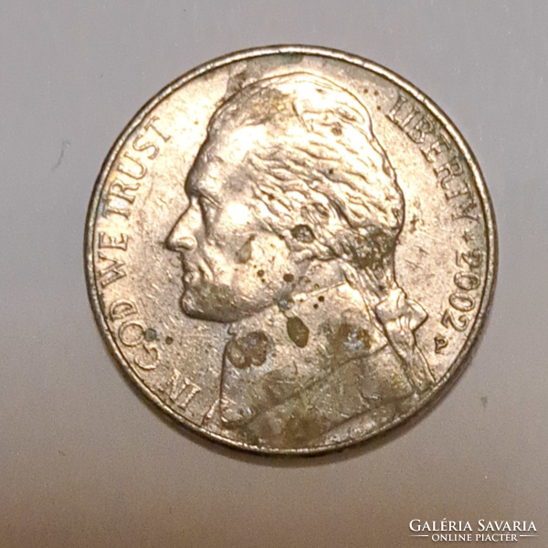 2002.  USA 5 cent  (1306)
