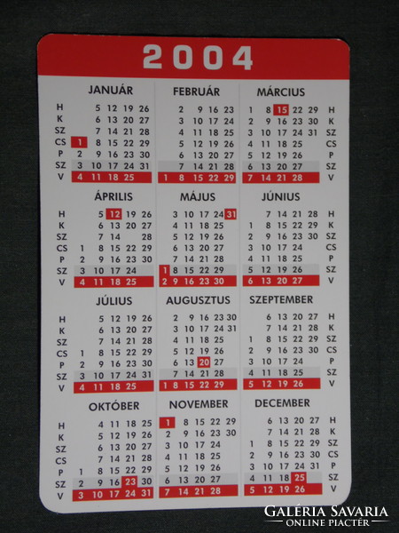 Card calendar, moby dick fishing shop, Pécs, 2004, (6)