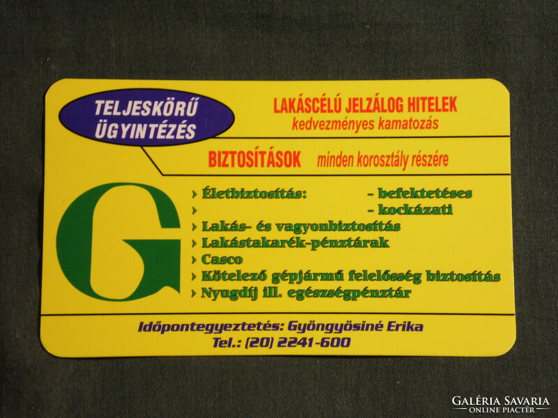 Card calendar, erika güngyösiné insurance agents, 2004, (6)