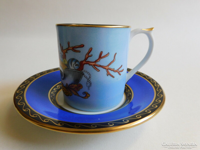 Hand-painted coffee set - lip porcelain manufactory - unique, collector's item