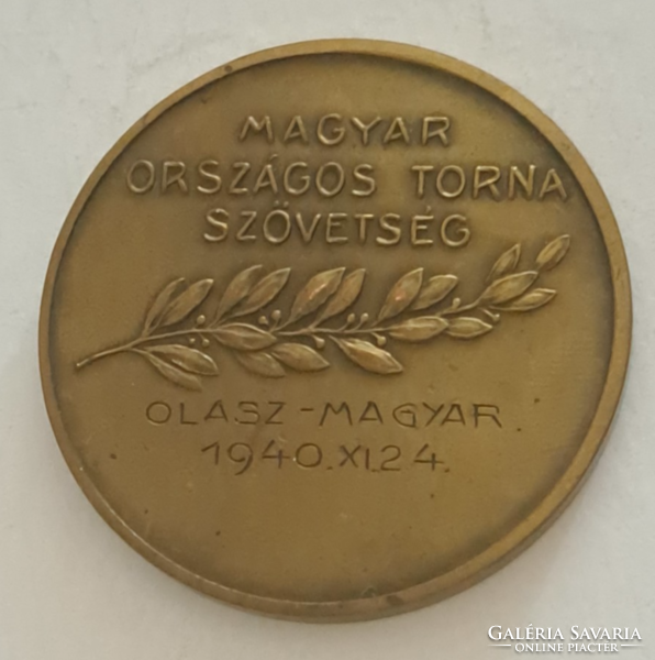 1940. Damkó: Hungarian national gymnastics association sports medal (42.5 mmm) (18)