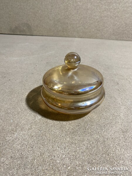 Art deco glass centerpiece, excellent, size 12 x 10 cm. 3010