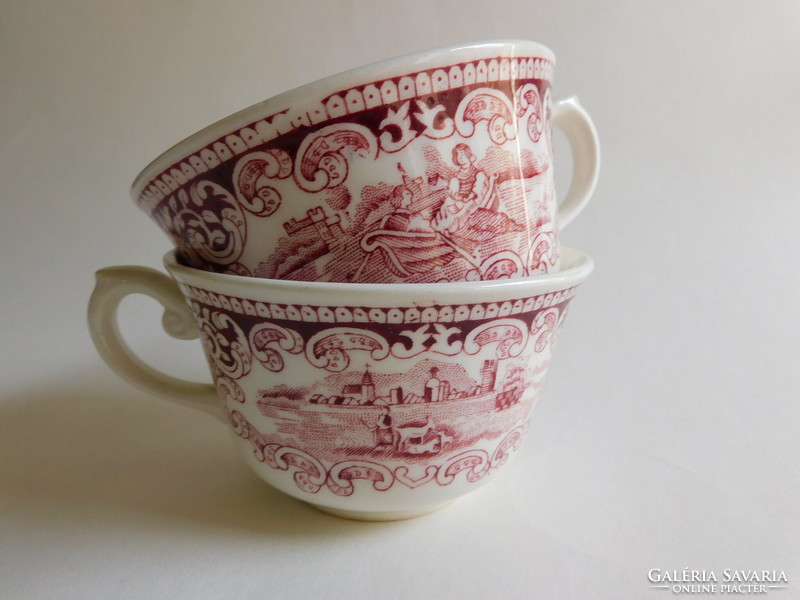 Royal sphinx maastricht 1920 tea cups with old cambridge pattern