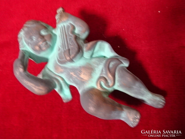 Antique ceramic angel from the 1930s. The height of the small spike is 15 cm. Jokai.
