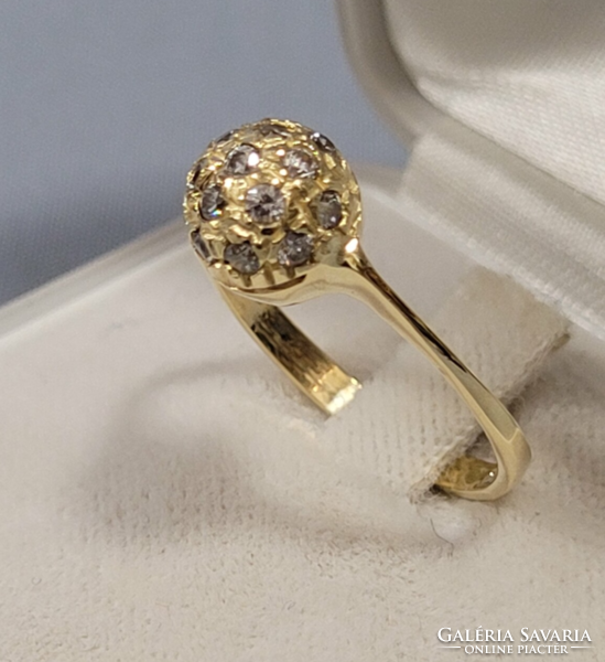 14 K arany női gyűrű 2,87 g
