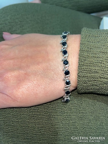 Silver tennis bracelet