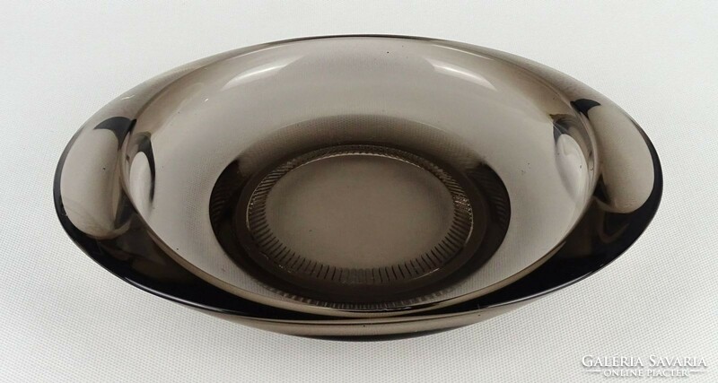 1Q733 mid century blown glass center serving bowl 26.5 Cm