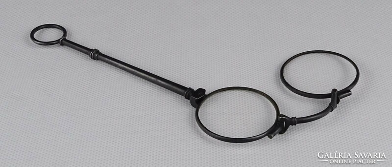 1P456 Antik jelzett ezüst lornyon szemüveg