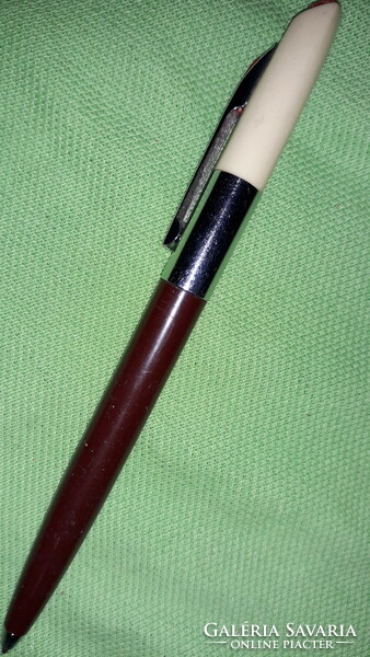 1970. Ico 70 scripto stationery factory 1st Generation, white-burgundy dual-function ballpoint pen as shown in the pictures