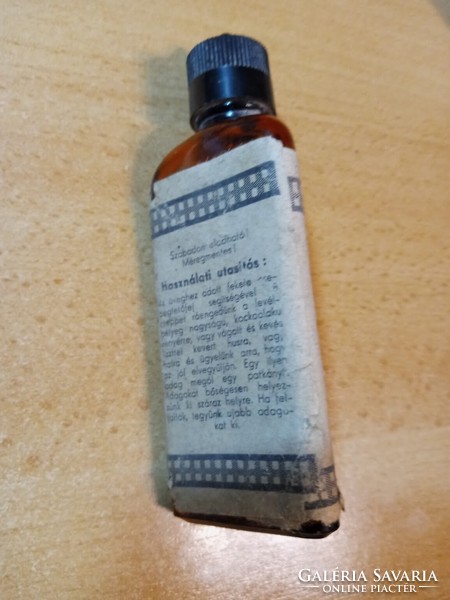 Triangular medicinal (chemical) bottle raxon