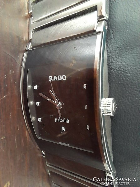 New rado integral jubile r 20784759 watch, clock, with 6 diamonds. With reference cards.