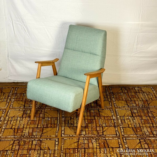 Completely renovated retro Czechoslovakian armchair