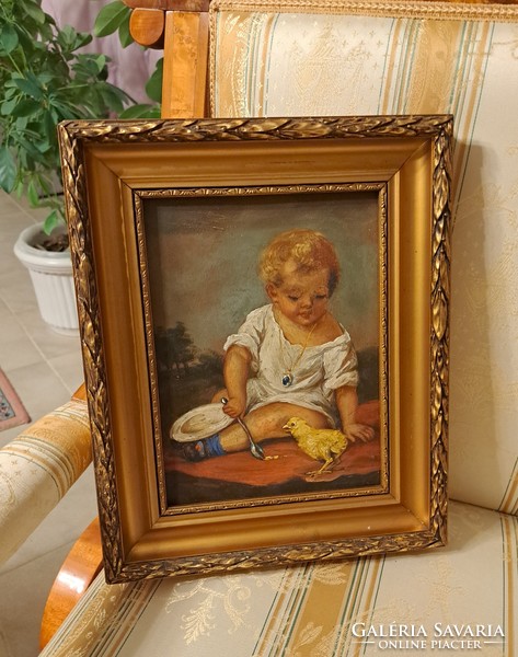 Antique charming painting!