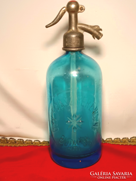 widow Ferencné Haász Budafok soda bottle