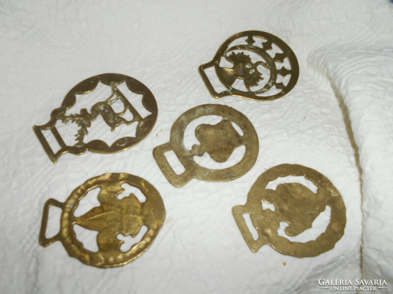 5 horse tools copper ornaments