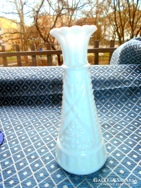 Opal glass vase