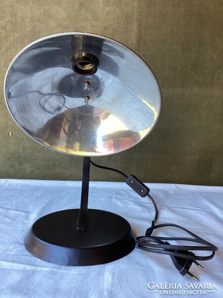 Matt black loft design table lamp.