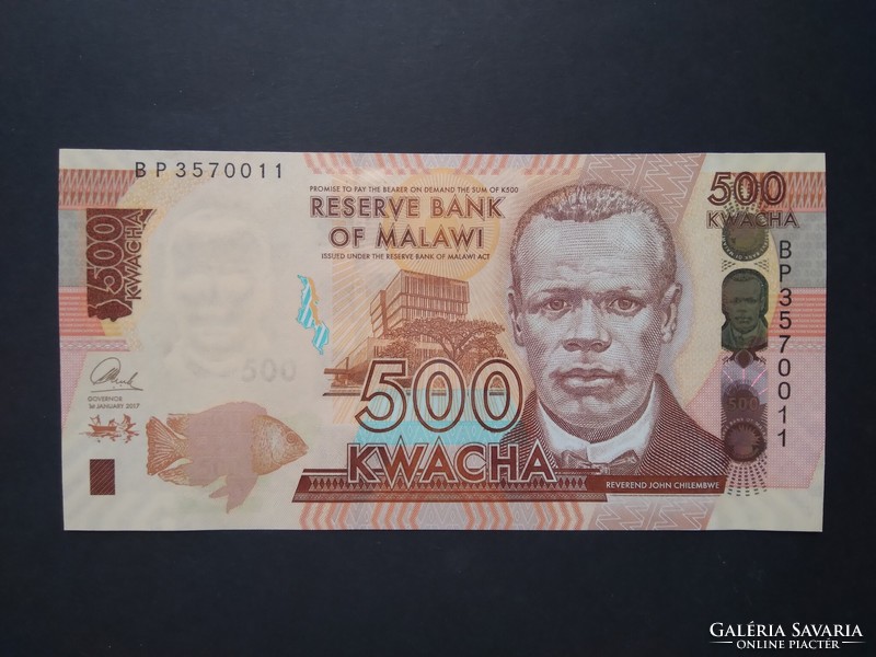 Malawi 500 Kwacha 2017 Unc