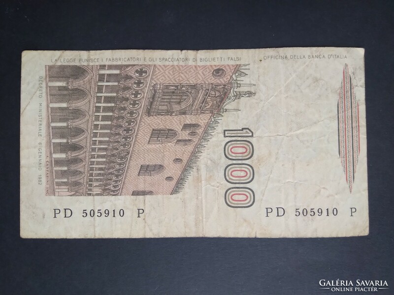 Olaszország 1000 Lire 1982 F