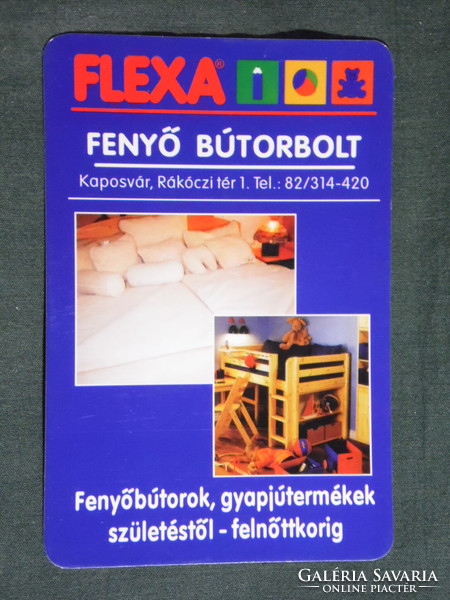 Kártyanaptár, Flexa fenyő bútorbolt, Kaposvár, 2004, (6)