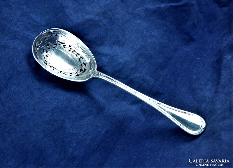 Charming, antique silver powdered sugar spoon, Paris, ca. 1860!!!