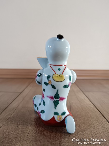 Antik Herendi porcelán kínai figura
