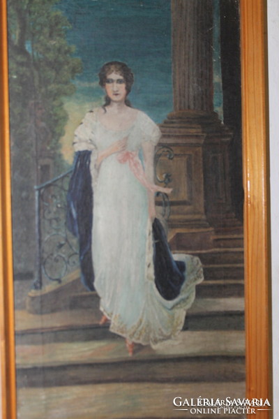 Antique painting - oil / canvas