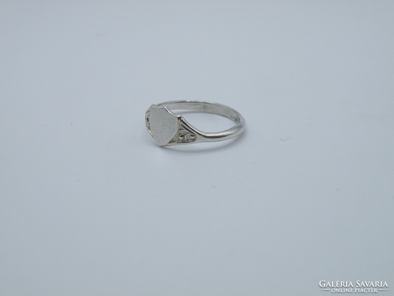 Uk0192 shield silver 925 ring size 51 1/2