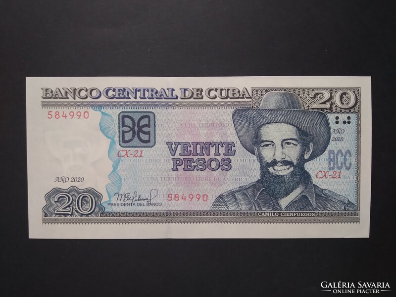 Cuba 20 pesos 2020 unc-