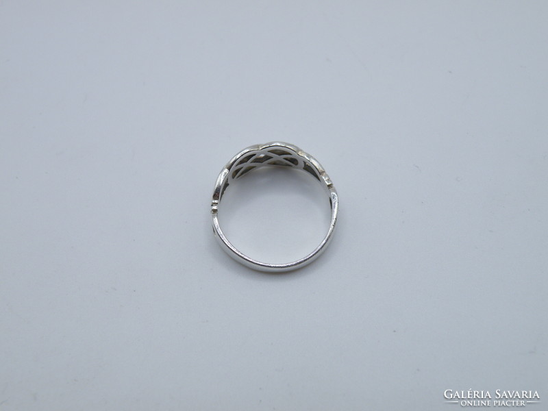 Uk0183 Celtic Knot Pattern Sterling Silver 925 Ring Size 51